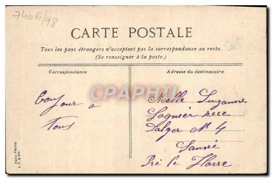 CPA Trouville Le casino — Rückseite