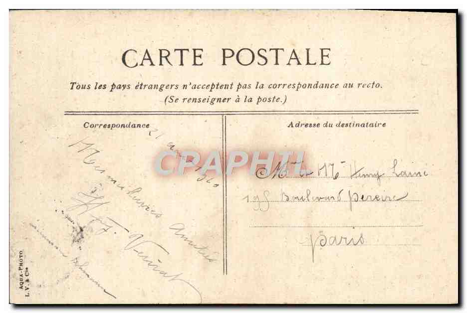 CPA Trouville L'heure de la musique au casino — Rückseite