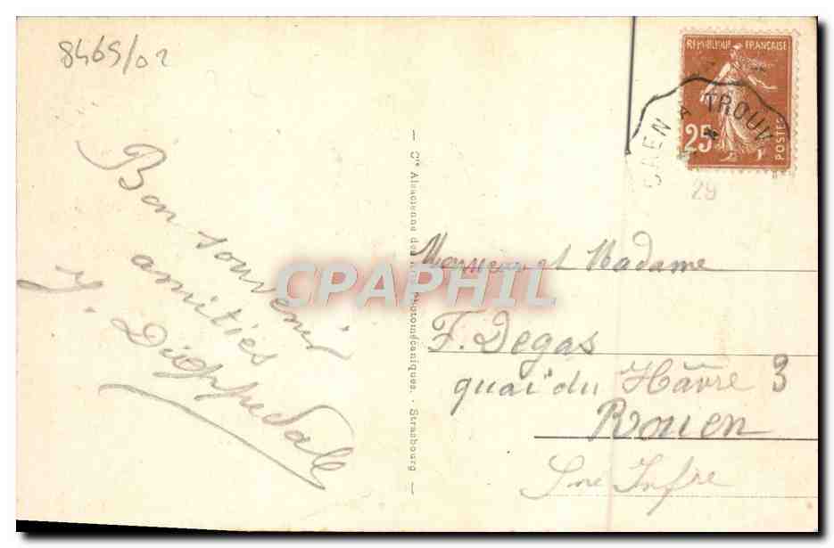 CPA Trouville reine des plages Le casino — Verso