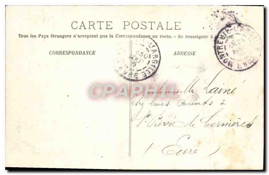 CPA Trouville Le casino — Verso