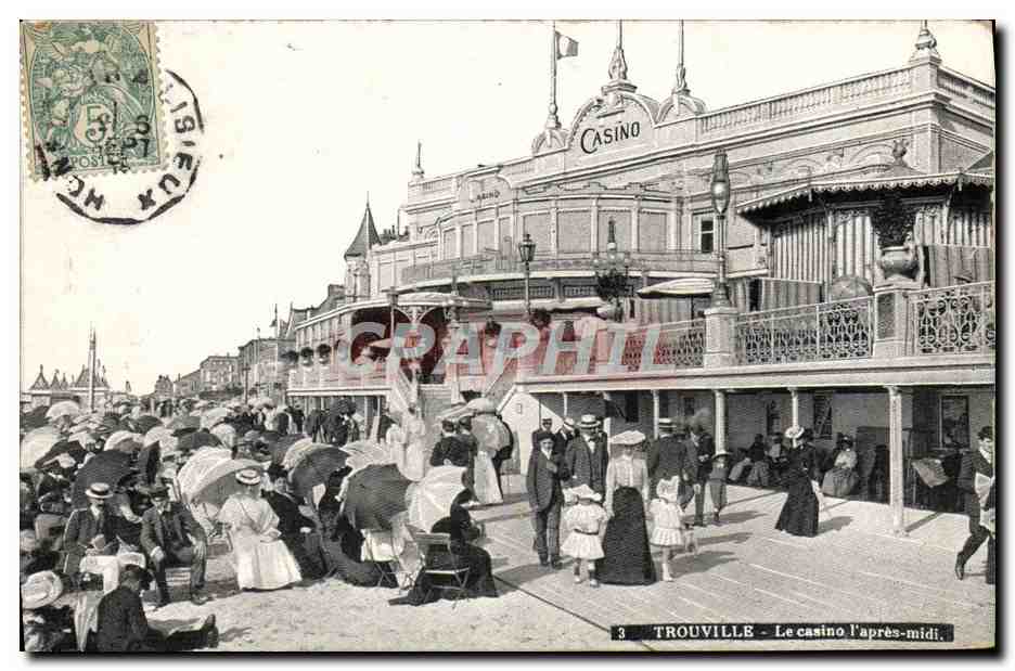 CPA Trouville Le casino l'apres midi