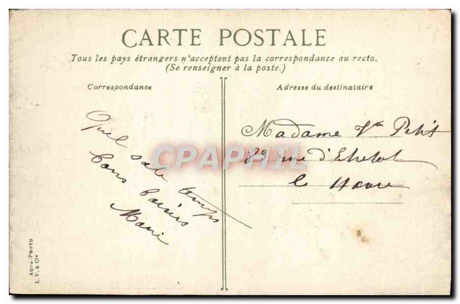CPA Trouville Le casino l'apres midi — Rückseite