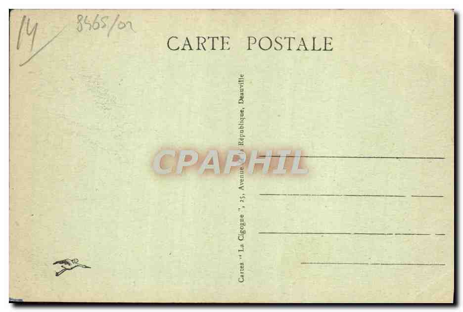 CPA Trouville La reine des plages le casino l'embouchure de la Touques — Rückseite