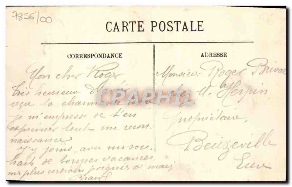 CPA Trouville Le casino — Rückseite