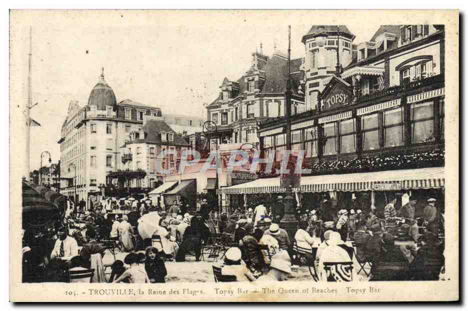 CPA Trouville la reine des plages Topsy Bar