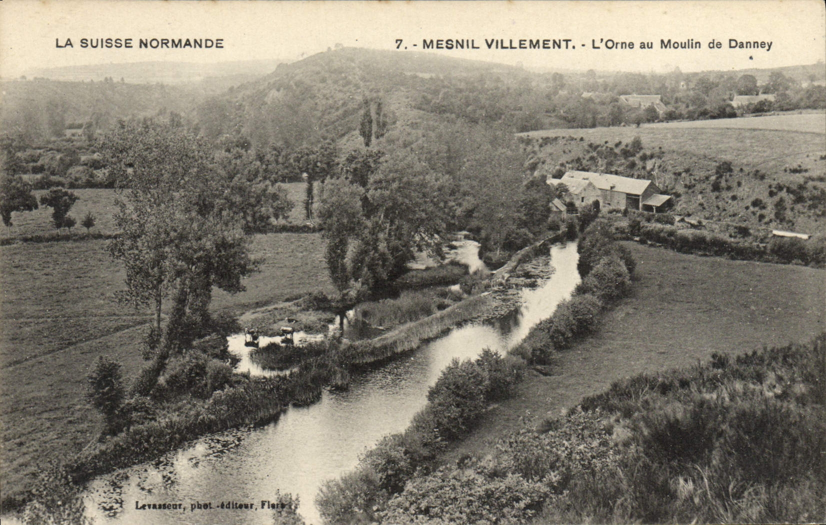 Mesnil-Villement — L'Orne au Moulin de Danney — Levassœur, phot.-éditeur, Flers