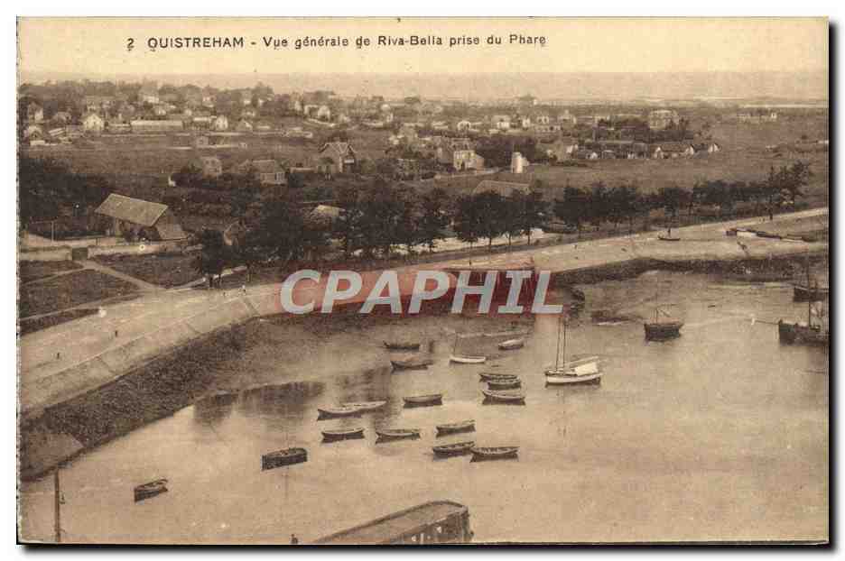 CPA Ouistreham vue generale de rive bella prise du phare