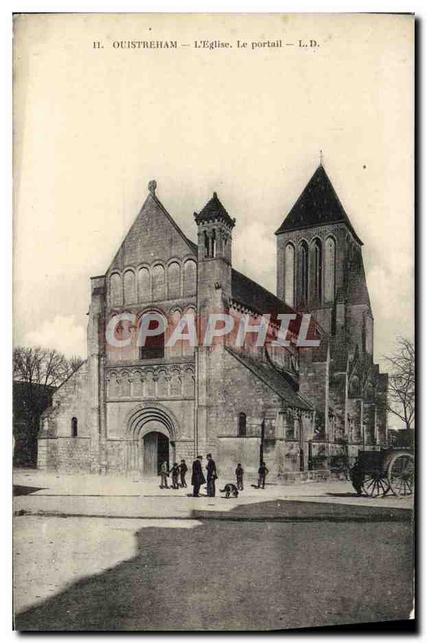 Ouistreham — L'Église. Le portail — L.D.