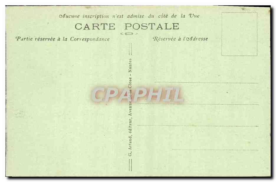 Ouistreham — Vue générale du Port — G. Artaud, éditeur, Nantes — Verso