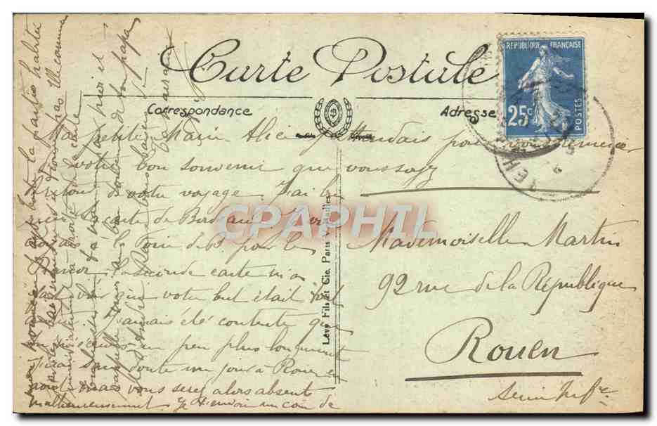 CPA Ouistreham Vue generale — Rückseite
