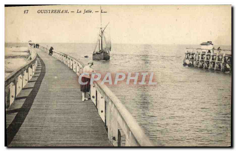 Ouisstreham — La Jetée — Éditeur Lévy Frères, n°17