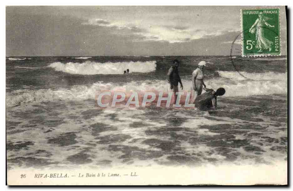 CPA Riva bella le bain a la lame