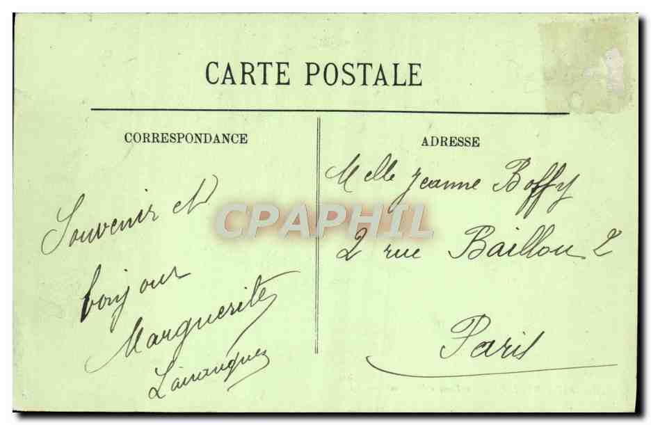 CPA Riva bella le bain a la lame — Rückseite