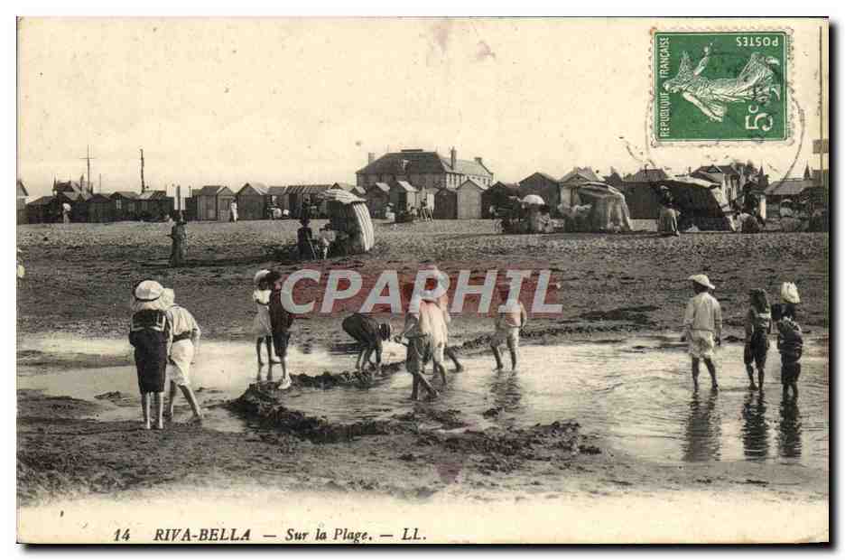 CPA Riva bella Sur la plage Enfants