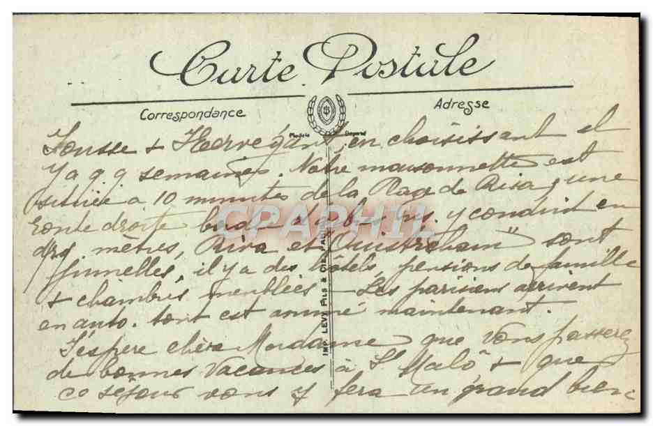 CPA Riva bella La vierge de Riva — Rückseite