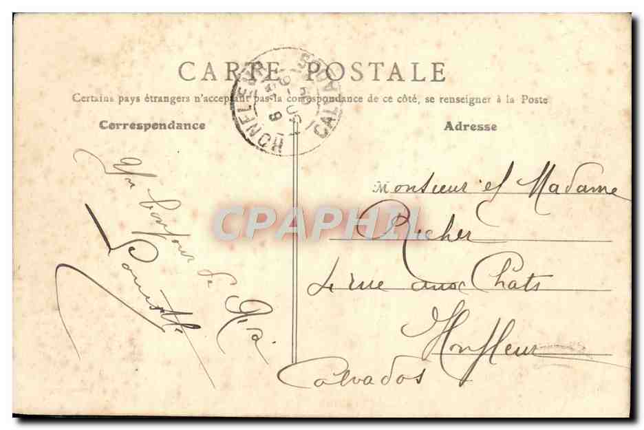CPA Riva bella sur la plage les cabines et les villas — Rückseite