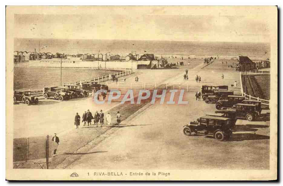 CPA Riva Bella Entree de la plage