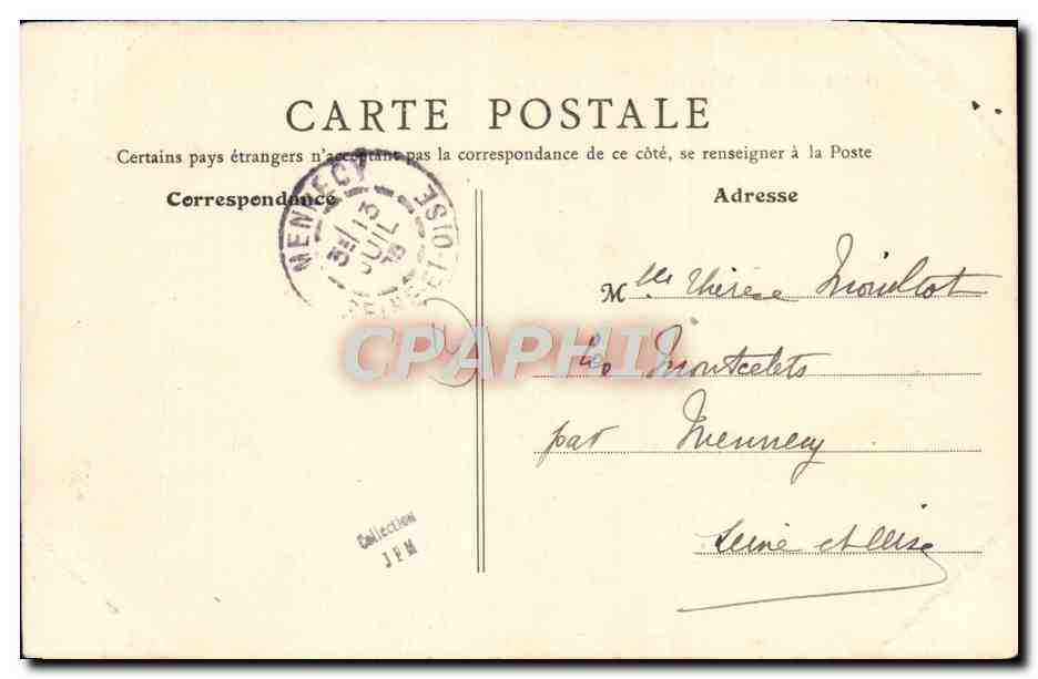 CPA Ouistreham Pointe du siege ancien corps de garde — Rückseite