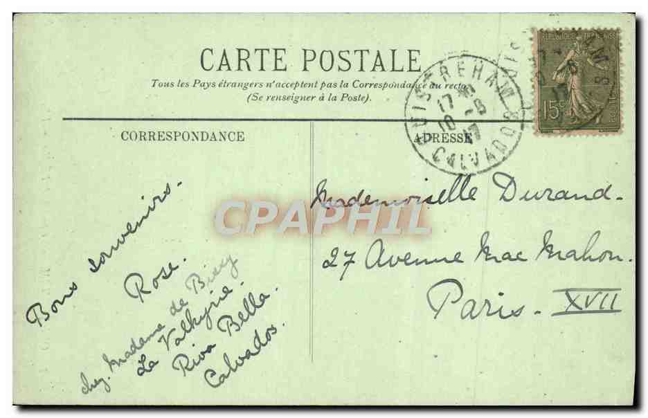 Ouistreham — Le portail de l'Église — L.L. — Rückseite