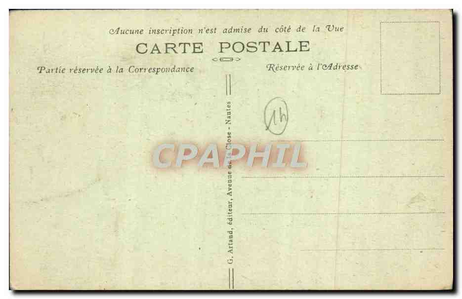 CPA Oustreham Le phare et l'usine — Rückseite