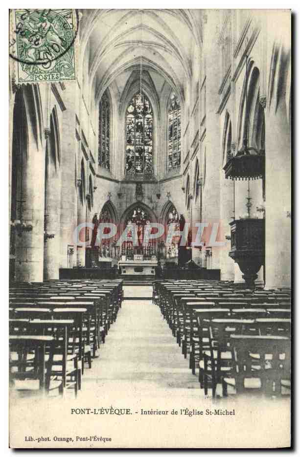 CPA Pont L'Eveque Interieur de l'eglise st michel