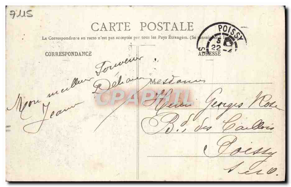 PONT-L'ÉVÈQUE — Ansicht vom Herbage des Hunières — R. Barbier, Verlag — Rückseite