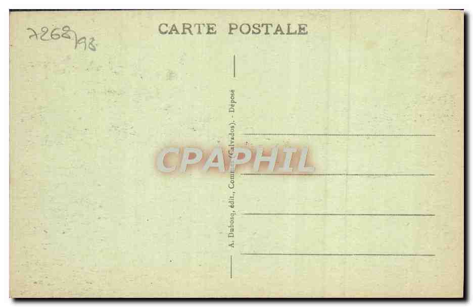 CPA Port En Bessin La ville et l'avant port Bateaux — Rückseite