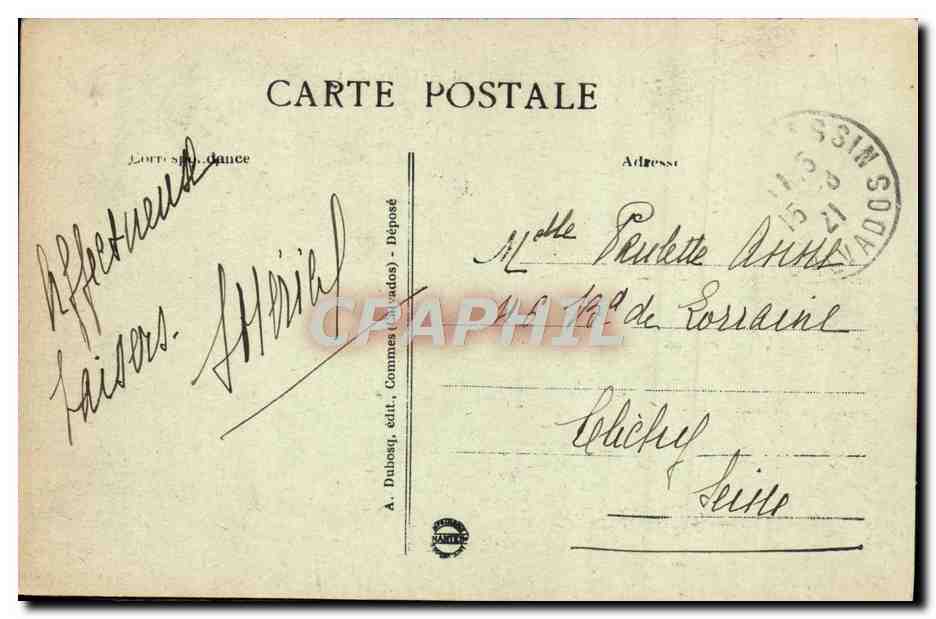 Port-en-Bessin - Die Stadt und der Hafen — A+D 169, Verlag A. Dubessq — Rückseite