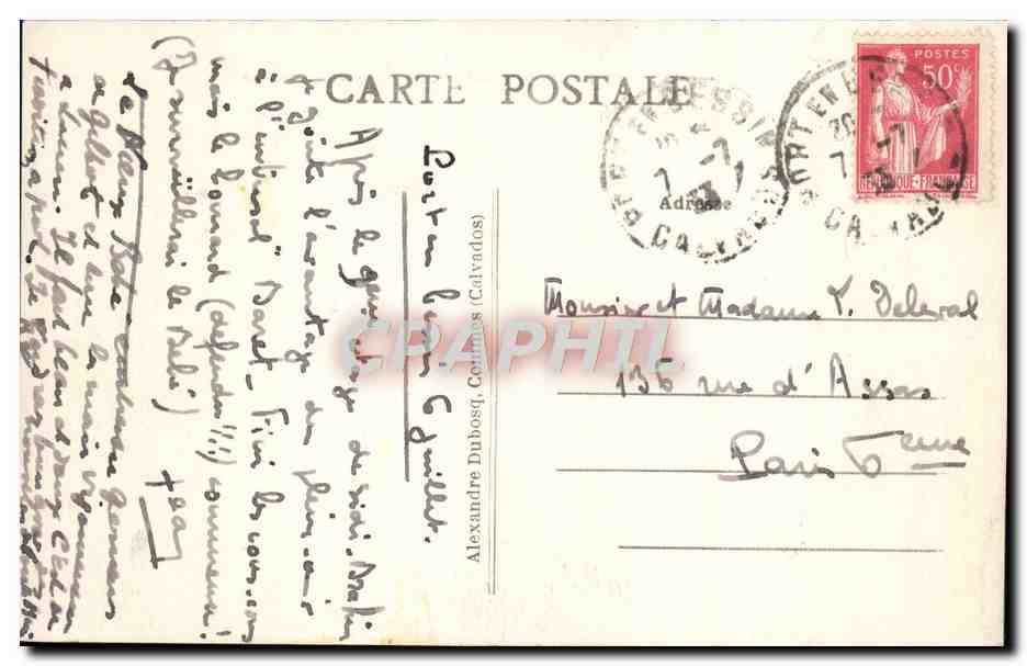 Port-en-Bessin (Calvados) — La Tour Vauban, la Poissonnerie et l'Avnat-Port — AFD 42 — Reverso
