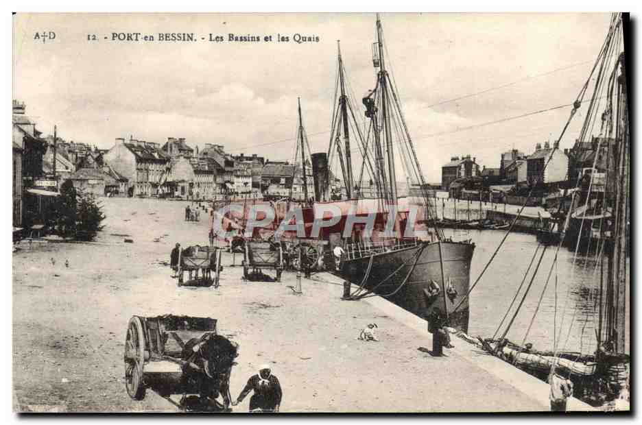 Port-en-Bessin — Die Becken und Kais — A. Dabosq, Verlag, Commer (Chivados)