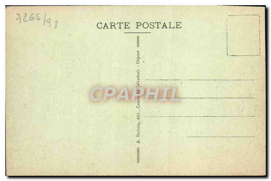 CPA Port En Bessin La tempete du 21 fevrier — Verso