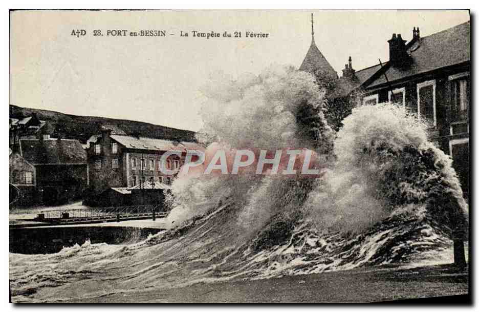 Port-en-Bessin — La Tempête du 21 Février — A+D 23