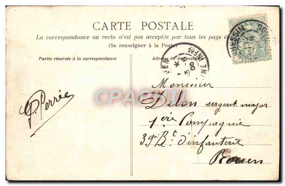 Port-en-Bessin — La tempête du 21 février 1905 — Bayeux et ses Environs, n°23 — Verso