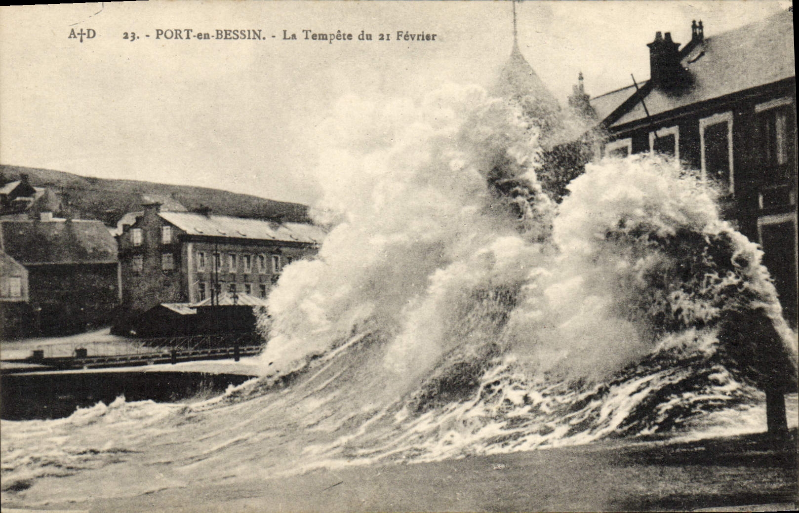PORT-en-BESSIN — La Tempête du 21 Février — A+D n°23