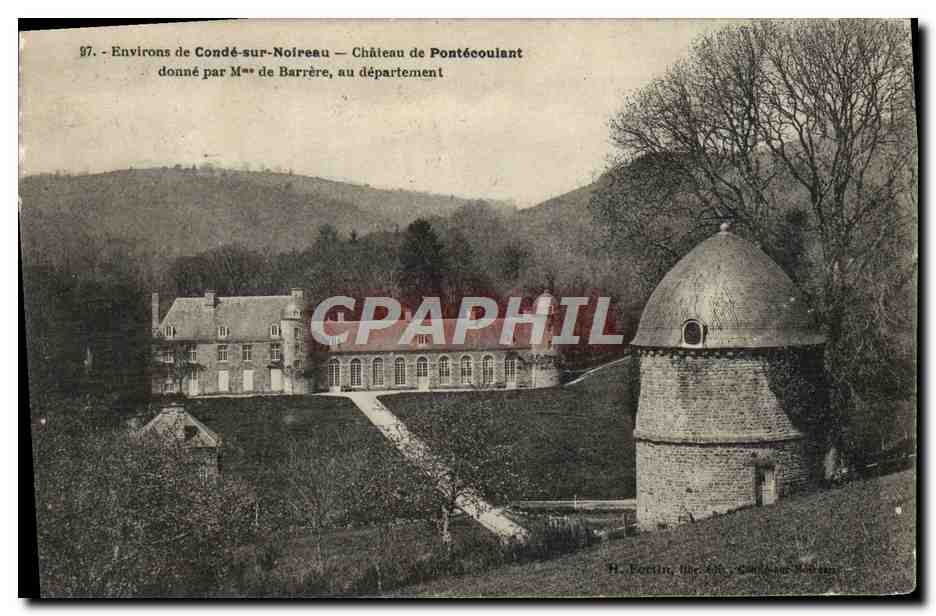 Environs de Condé-sur-Noireau — Château de Pontécoulaunt — H. Fortin, lith. à Condé-sur-Noireau