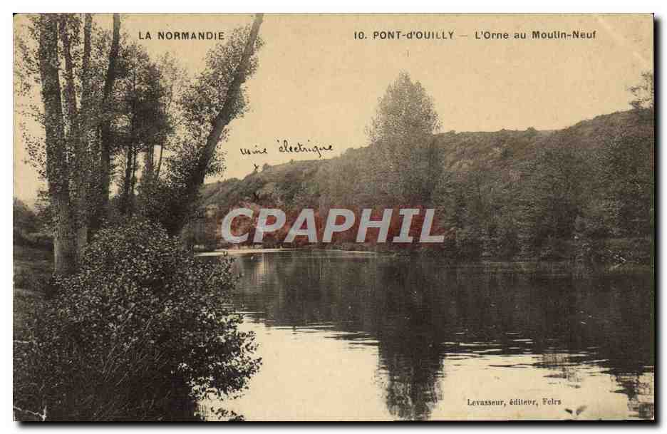 CPA La Normandie Pont d'Ouilly L'Orne au moulin neuf Usine electrique