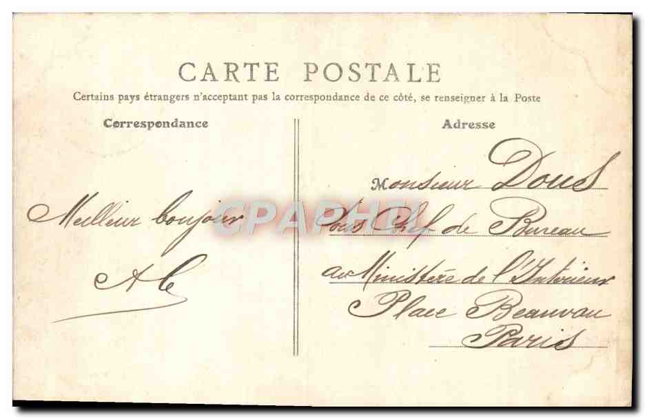 CPA St Aubin sur Mer La Digue Promenade Vue Prise du Casino — Rückseite