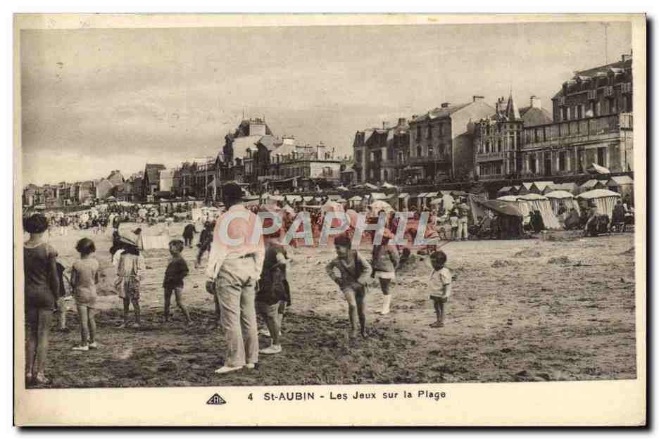 St-Aubin - Les Jeux sur la Plage — éditeur C. Des Arts Photographiques, n°4