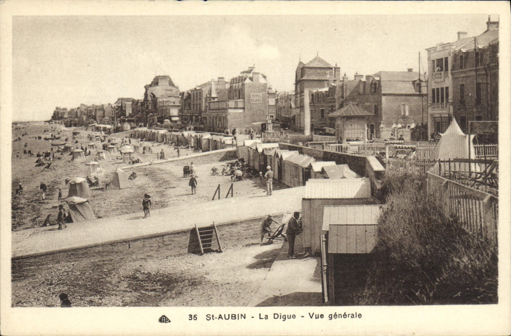 St-AUBIN - Die Damm - Allgemeine Ansicht — Verlag CPAPHIL, Nr. 36