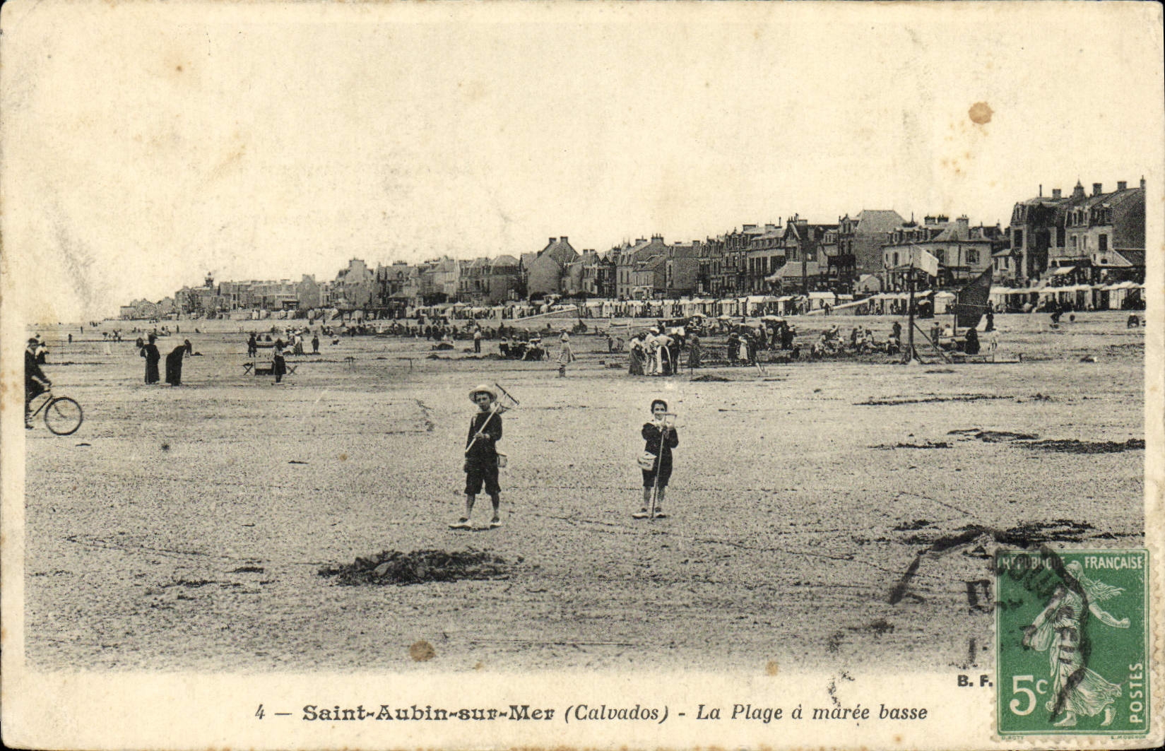 CPA Saint Aubin sur Mer La Plage a Maree Basse