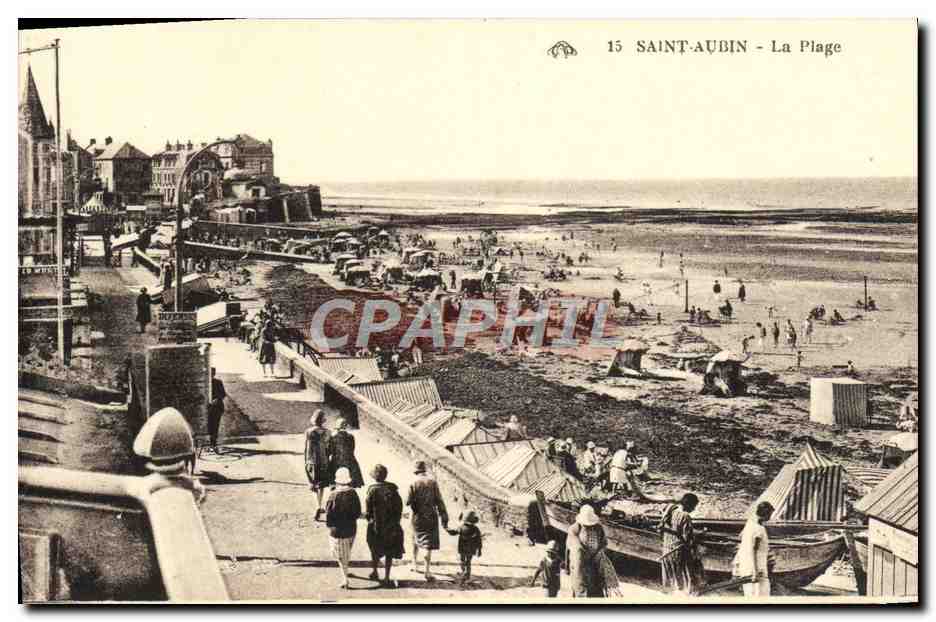 Saint-Aubin - Die Strände — Ansicht der Strände und des Kai — CPAPHIL Nr. 15