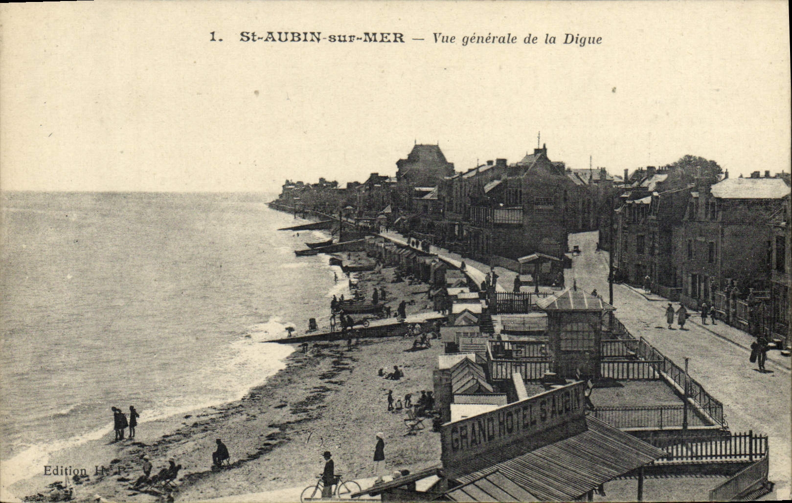St-AUBIN-sur-MER — Vue générale de la Digue — Edition H. P.