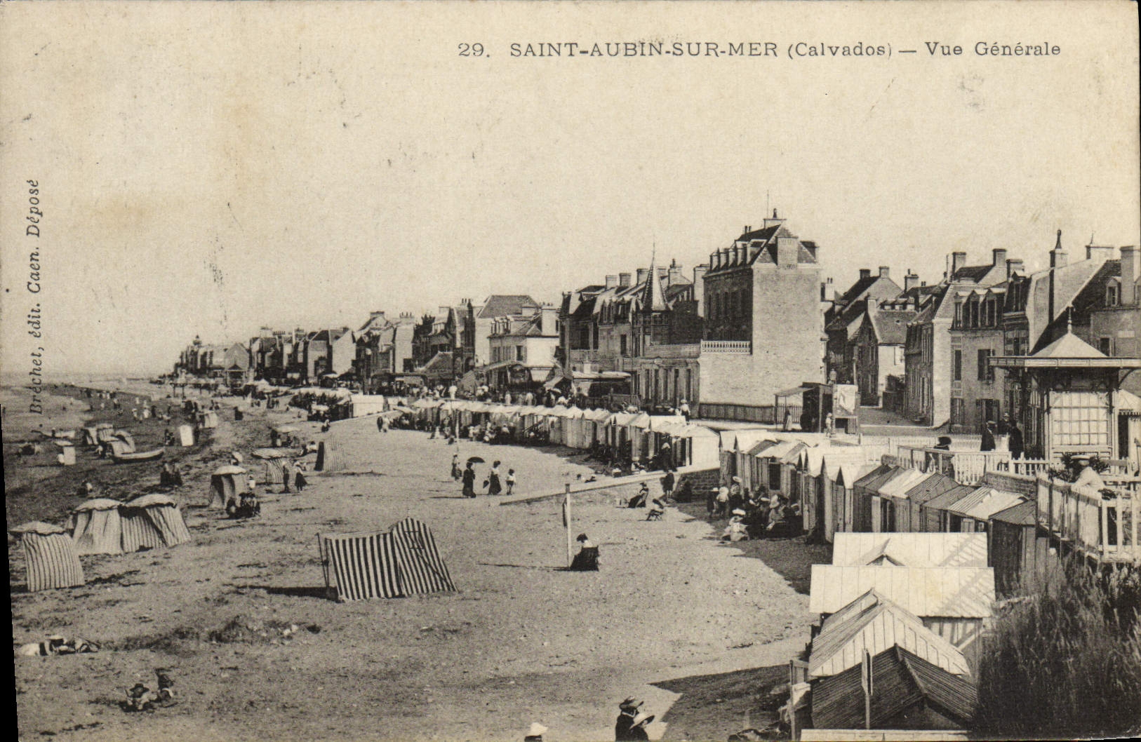 Saint-Aubin-sur-Mer (Calvados) — Vue Générale — Brachet, éd. Caen