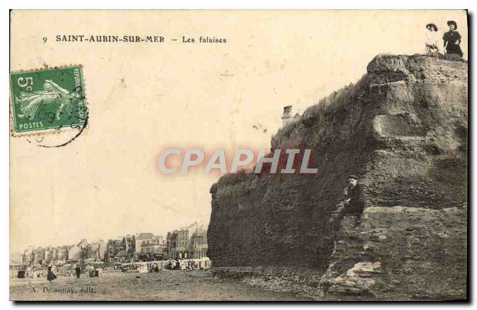 Saint-Aubin-sur-Mer — Les falaises — A. Borannay, édit.