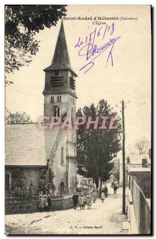 CPA Saint Andre d'Hebertot L'Eglise