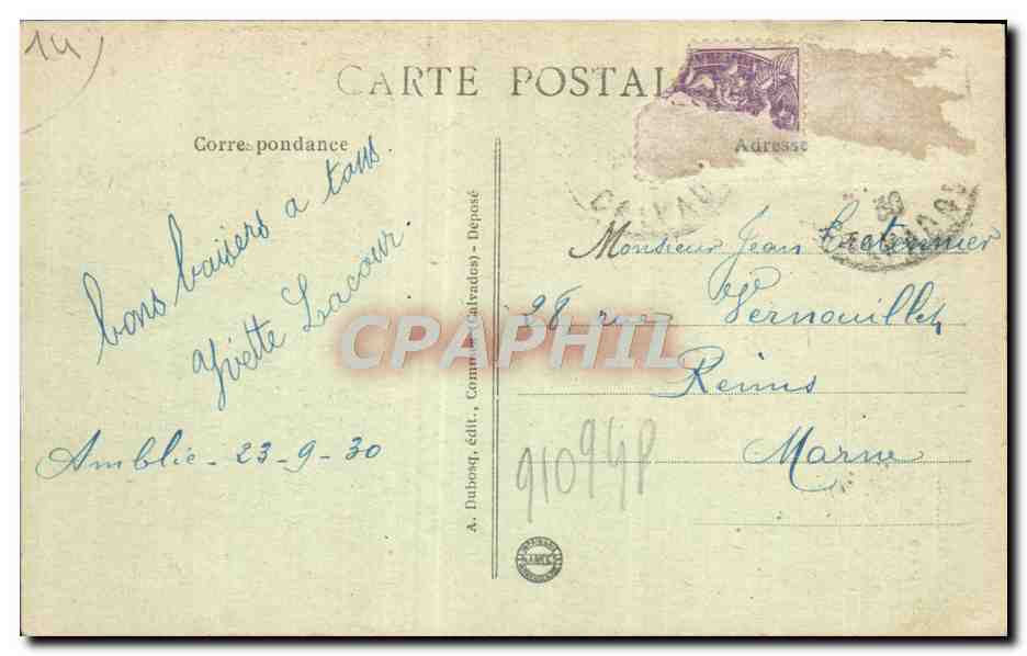 CPA Le prieure de Saint Gabriel Porte d'entree — Verso