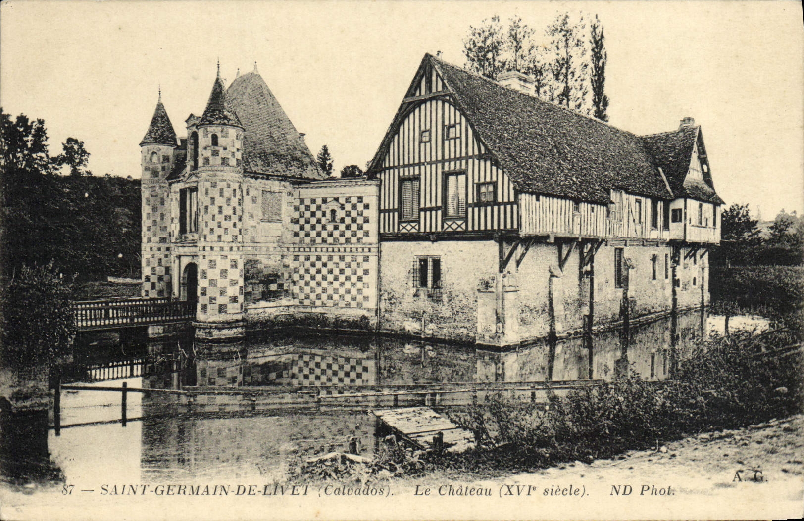 CPA Saint Germain De Livet Le Chateau