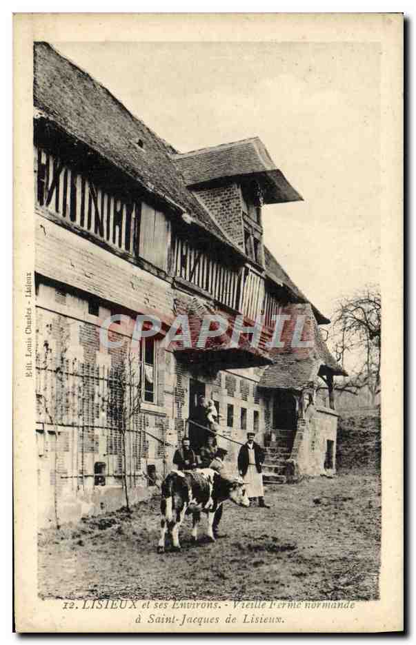Listieux e i suoi dintorni — Vecchia fattoria normanna a Saint-Jacques de Listieux — Bill. Louis Oudelé - Listieux