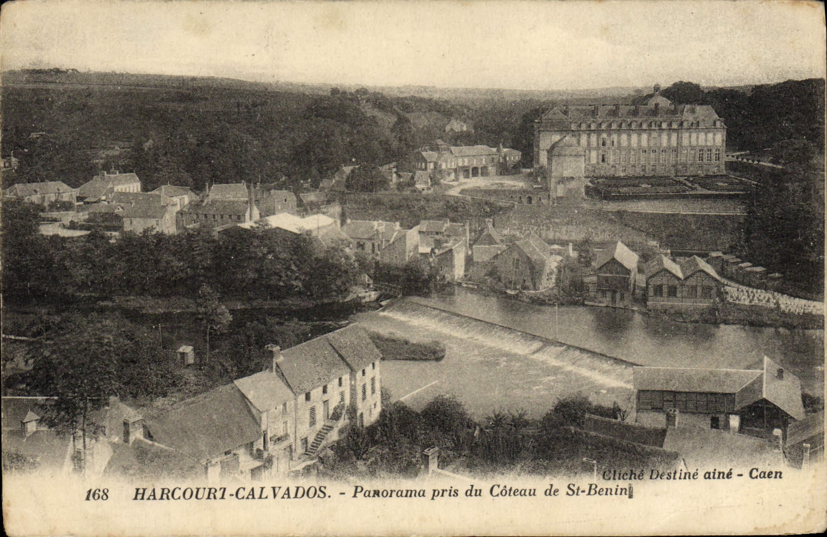 CPA Thury Harcourt Panorama Pris du Coteau de St Benin
