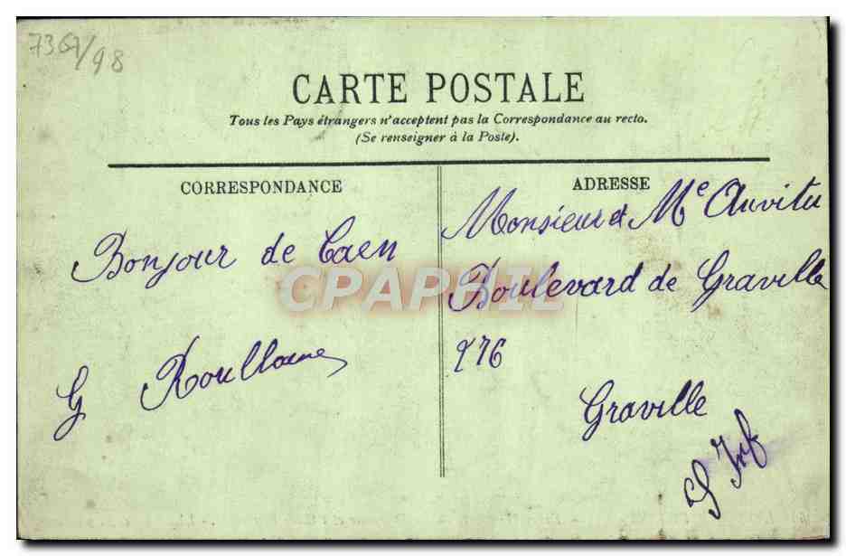CPA Thury Harcourt Le Deversoir et L'Usine Electrique — Rückseite